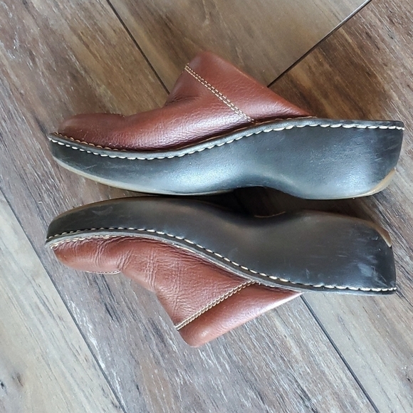 Born Women Comfort Leather Slide Mules Mary Jane Loafer  shoes sz 7 - Picture 6 of 10